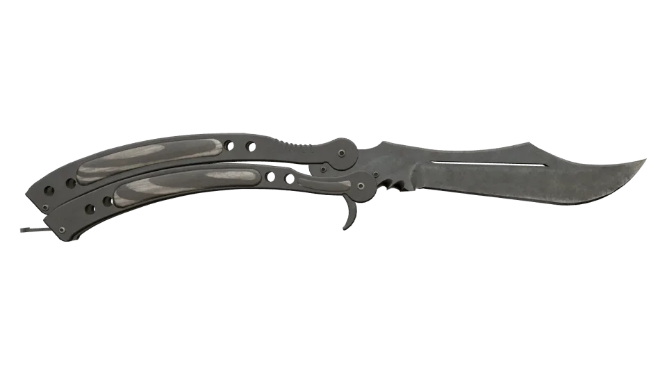 ★ Butterfly Knife | Black Laminate (Battle-Scarred) thumbnail