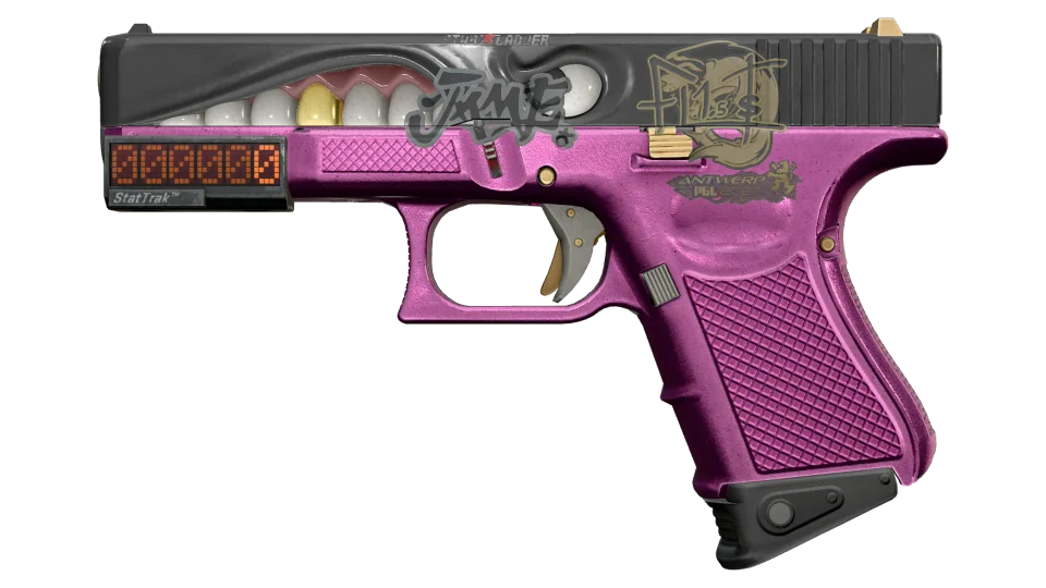 StatTrak™ Glock-18 | Gold Toof (Minimal Wear)