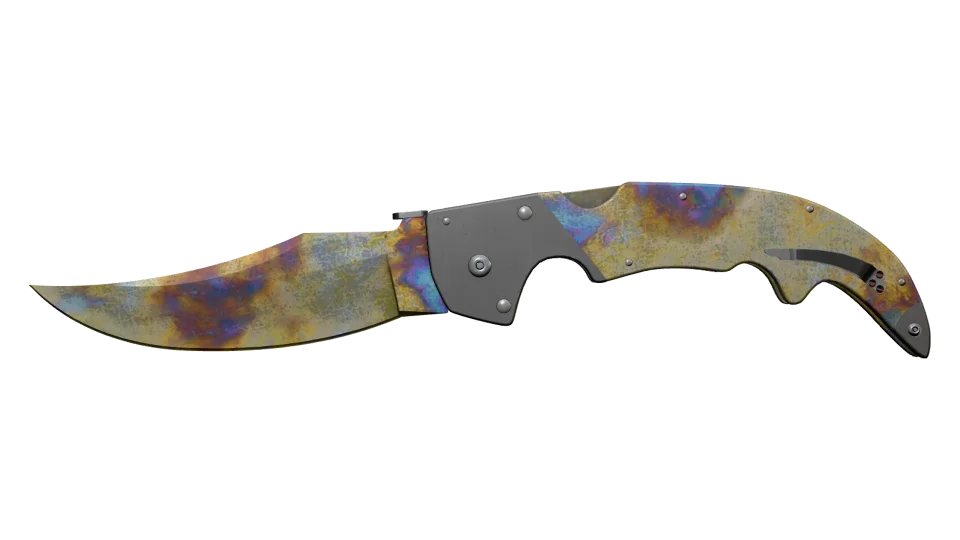 ★ Falchion Knife | Case Hardened (Well-Worn)
