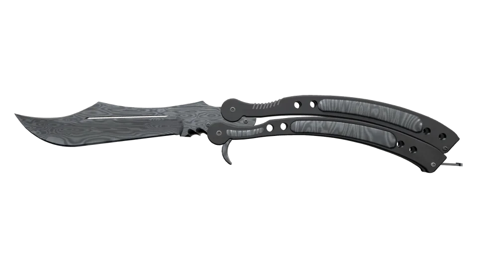 ★ Butterfly Knife | Damascus Steel (Well-Worn)
