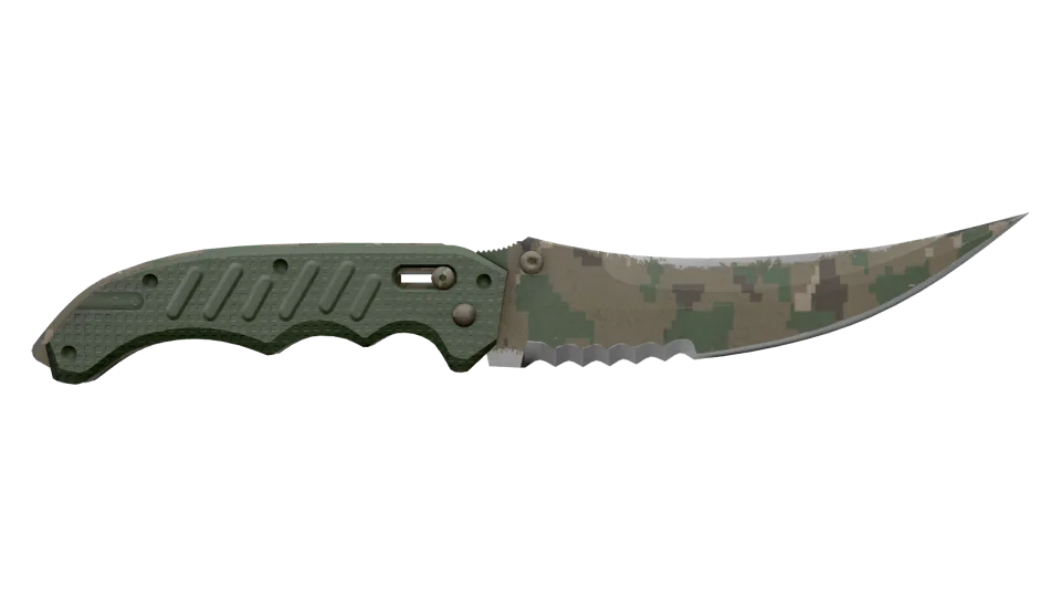 ★ Flip Knife | Forest DDPAT (Well-Worn) thumbnail