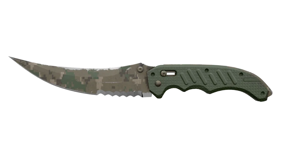 ★ Flip Knife | Forest DDPAT (Well-Worn) thumbnail
