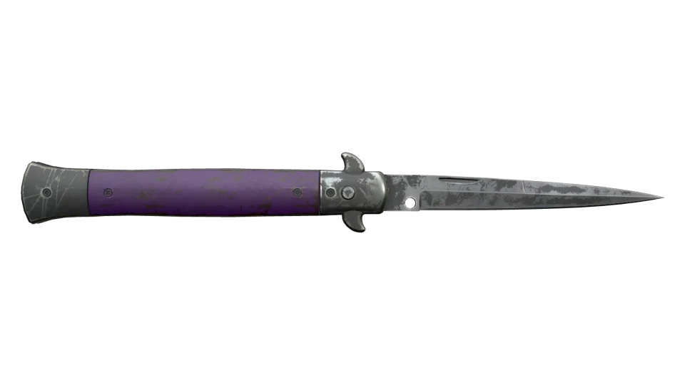 Miniature de ★ Stiletto Knife | Ultraviolet (Battle-Scarred)