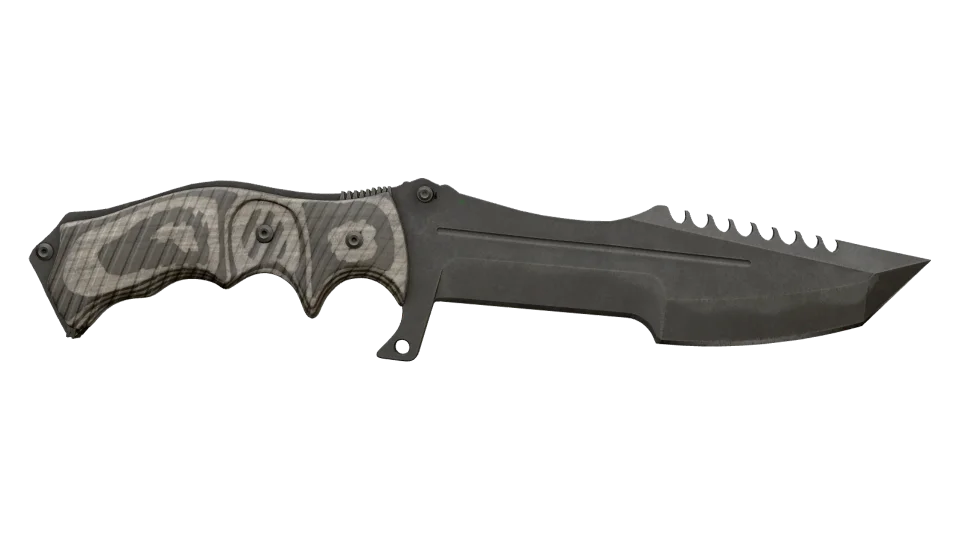 ★ Huntsman Knife | Black Laminate (Battle-Scarred) thumbnail