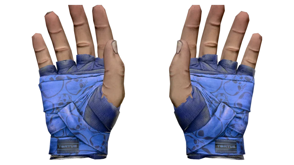 Vorschau von ★ Hand Wraps | Cobalt Skulls (Battle-Scarred)