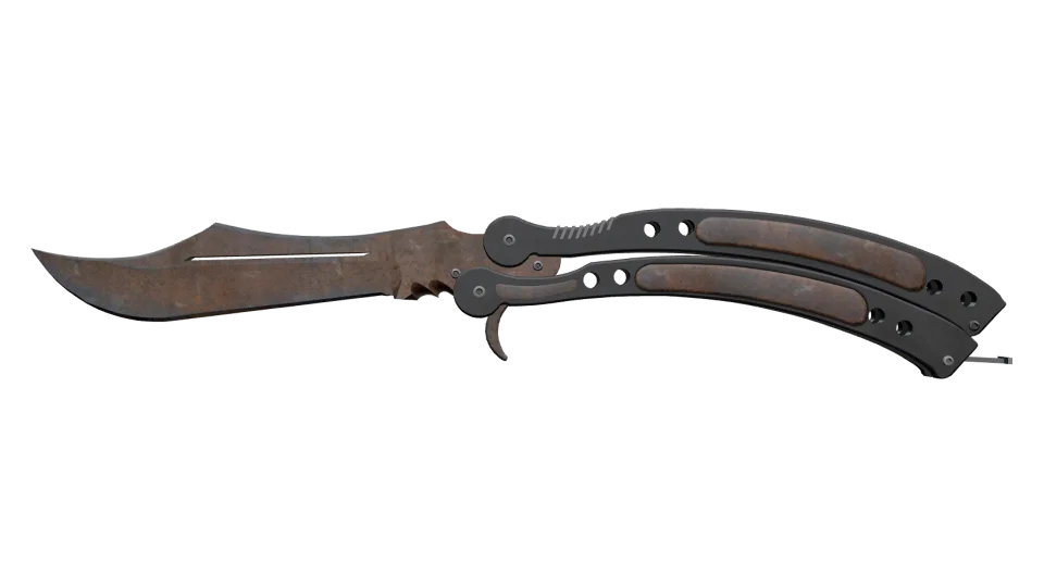 ★ Butterfly Knife | Rust Coat (Battle-Scarred)