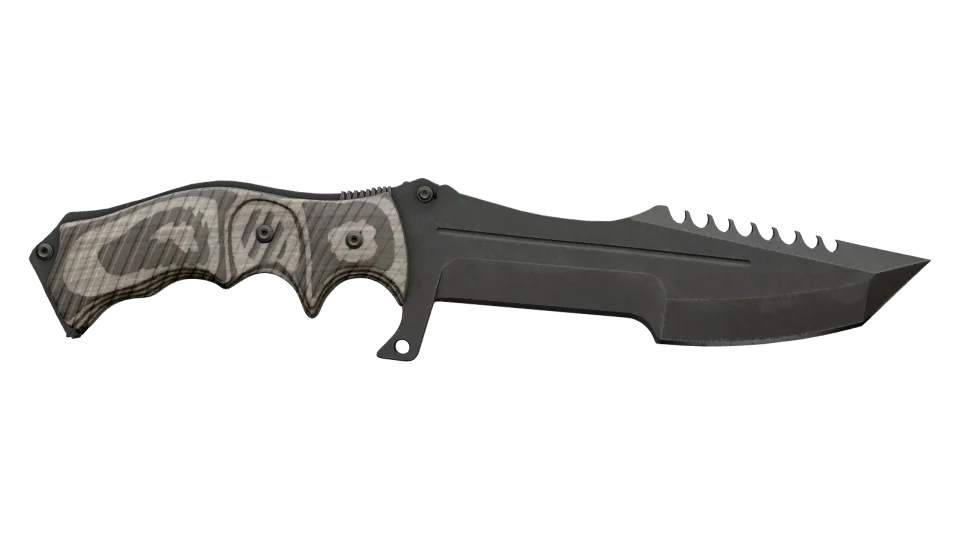 ★ Huntsman Knife | Black Laminate (Well-Worn) thumbnail