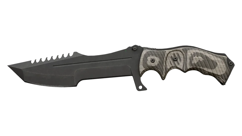 ★ Huntsman Knife | Black Laminate (Well-Worn) thumbnail
