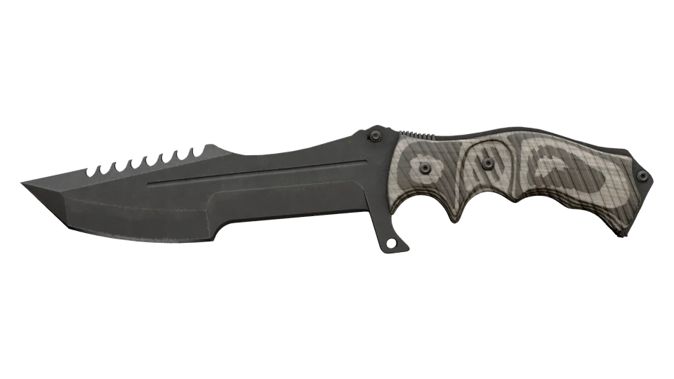 ★ Huntsman Knife | Black Laminate (Well-Worn) thumbnail