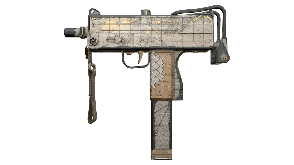 MAC-10 | Arabesque Mosaic (Battle-Scarred)