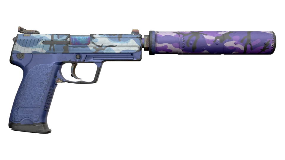Miniatura de USP-S | Alpine Camo (Well-Worn)