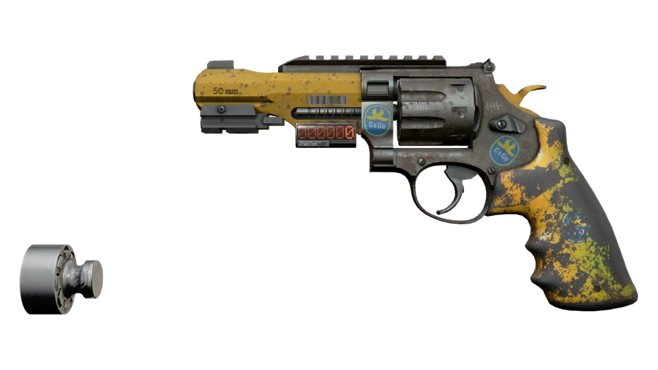 StatTrak™ R8 Revolver | Banana Cannon (Battle-Scarred)