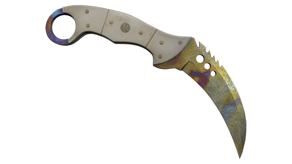 Miniatura de ★ Talon Knife | Case Hardened (Well-Worn)