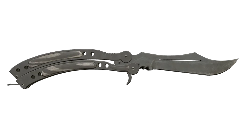 ★ Butterfly Knife | Black Laminate (Battle-Scarred) thumbnail