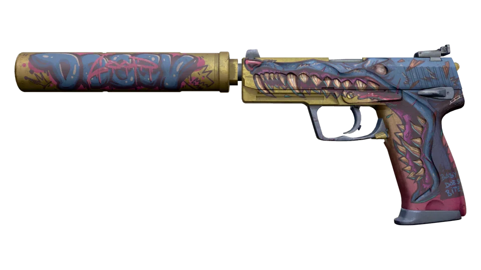 Miniatura de USP-S | Jawbreaker (Battle-Scarred)