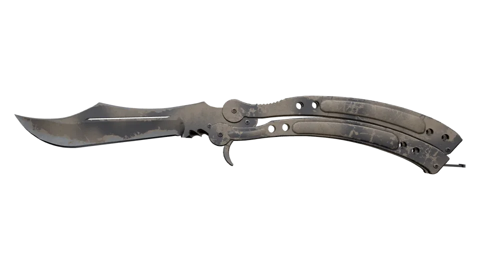 ★ Butterfly Knife | Scorched (Well-Worn)
