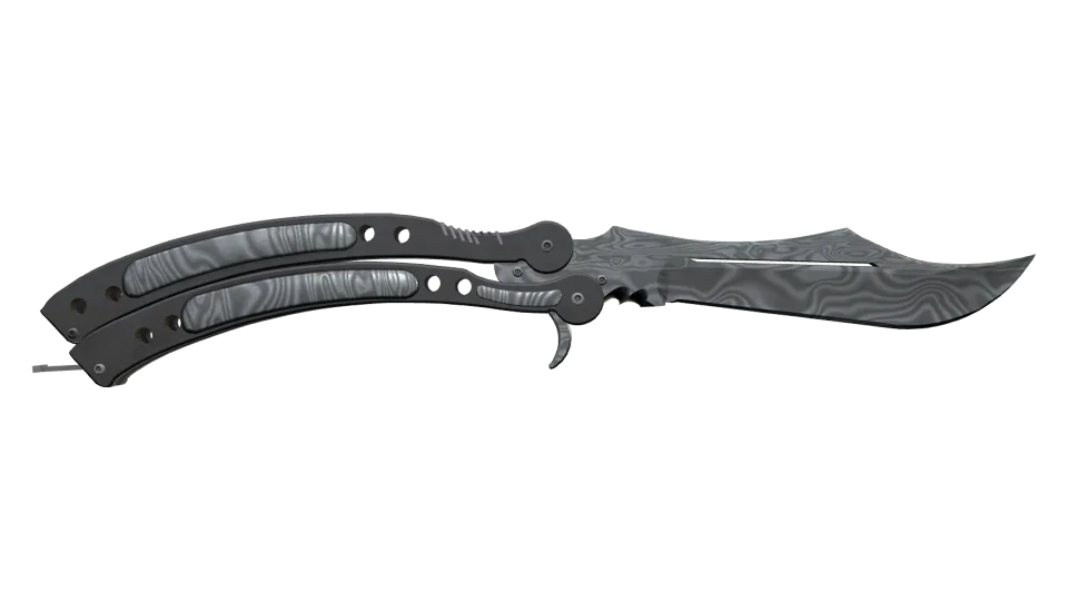 Miniatura de ★ Butterfly Knife | Damascus Steel (Well-Worn)
