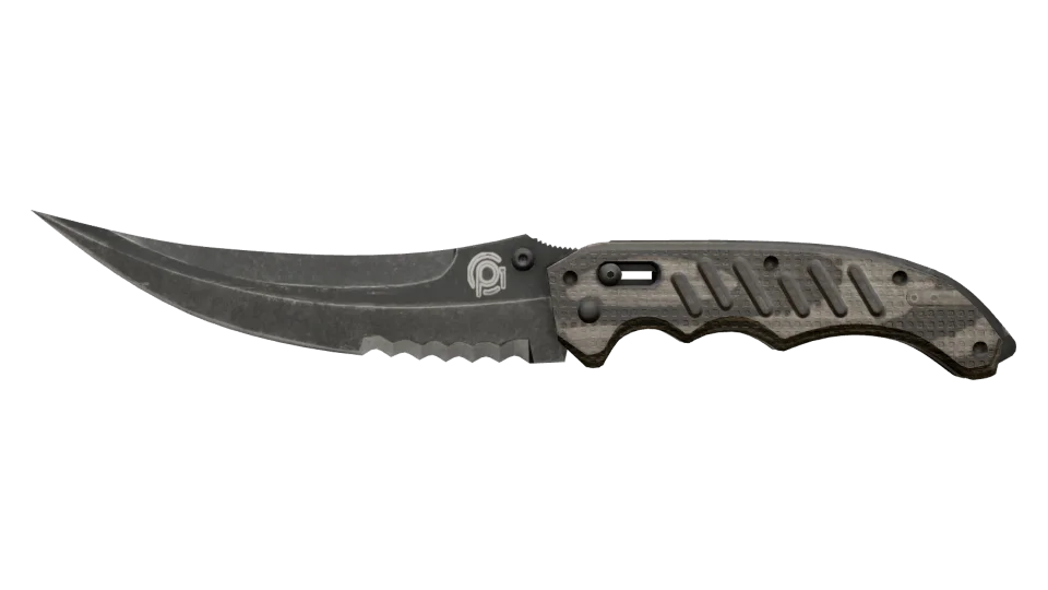 ★ Flip Knife | Black Laminate (Well-Worn)
