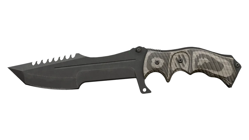 ★ Huntsman Knife | Black Laminate (Well-Worn) thumbnail