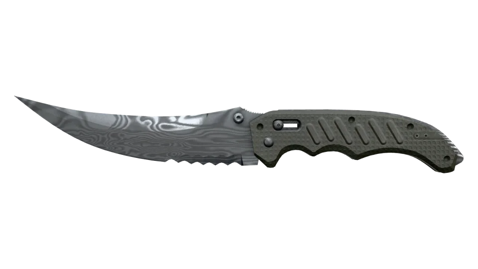 ★ Flip Knife | Damascus Steel (Well-Worn) thumbnail
