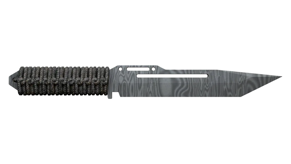★ Paracord Knife | Damascus Steel (Well-Worn) thumbnail