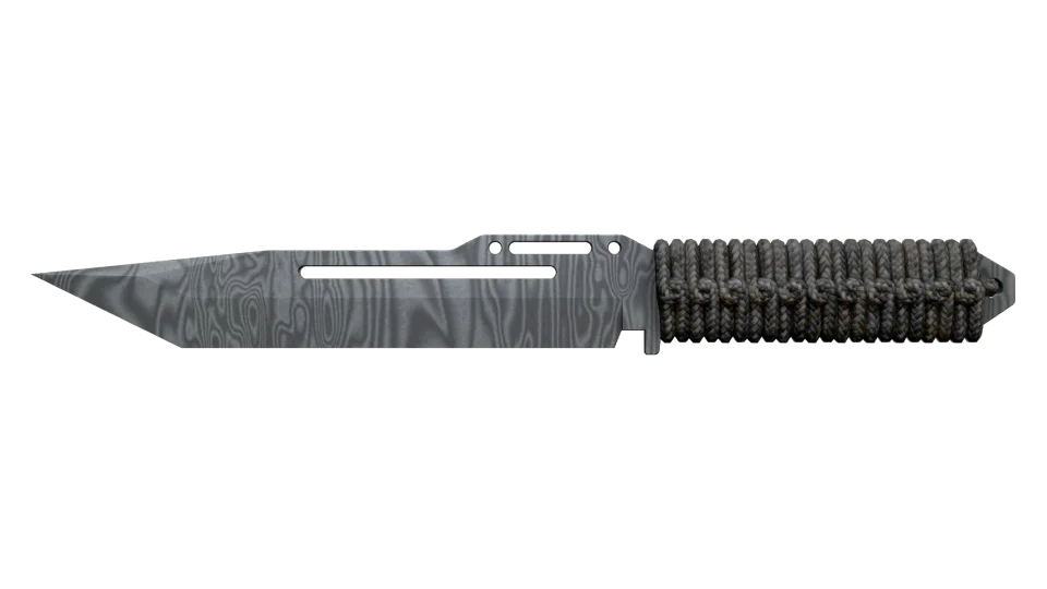 ★ Paracord Knife | Damascus Steel (Well-Worn) thumbnail
