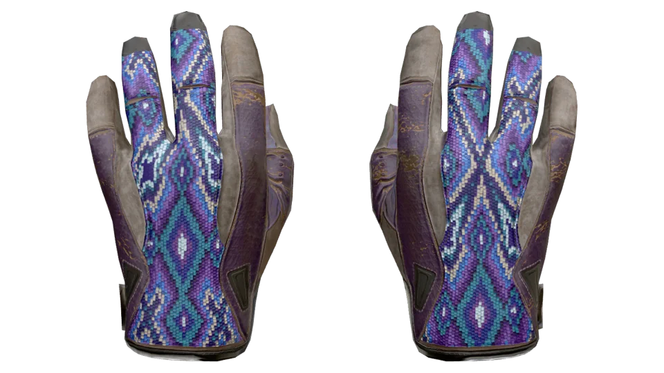★ Sport Gloves | Violet Beadwork (Battle-Scarred)