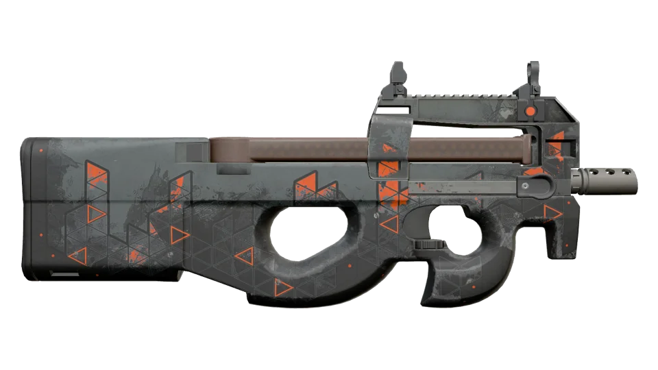 P90 | Trigon (Well-Worn) thumbnail