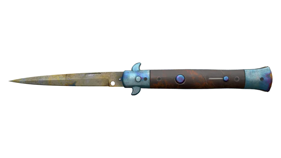 ★ Stiletto Knife | Case Hardened (Well-Worn) thumbnail
