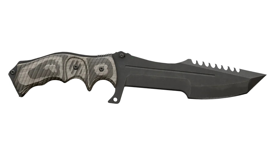★ Huntsman Knife | Black Laminate (Battle-Scarred) thumbnail