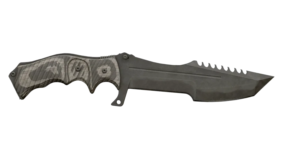 ★ Huntsman Knife | Black Laminate (Battle-Scarred) thumbnail