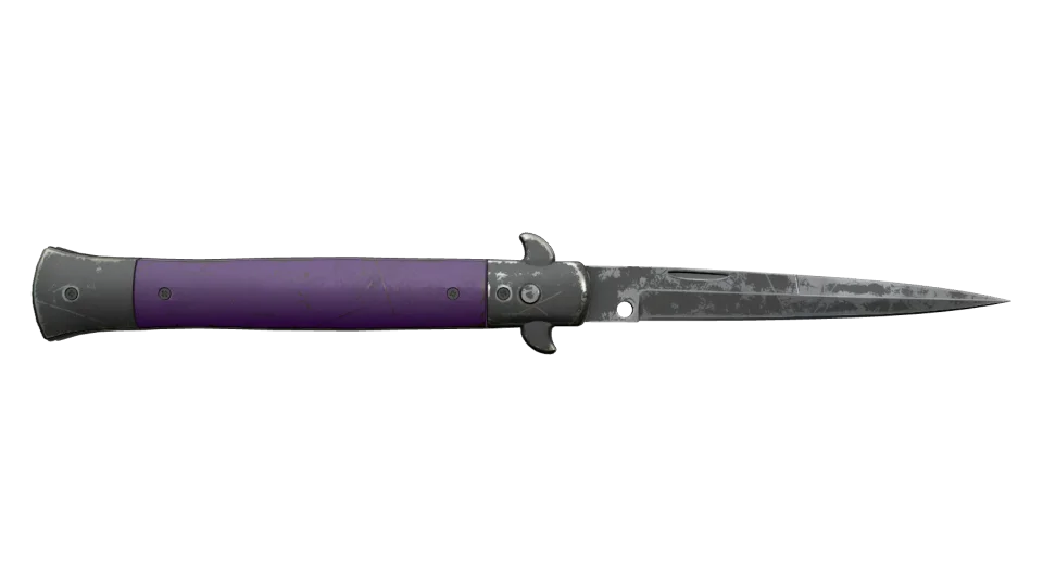 ★ Stiletto Knife | Ultraviolet (Battle-Scarred) thumbnail