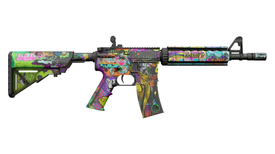 M4A4 | In Living Color (Battle-Scarred) thumbnail
