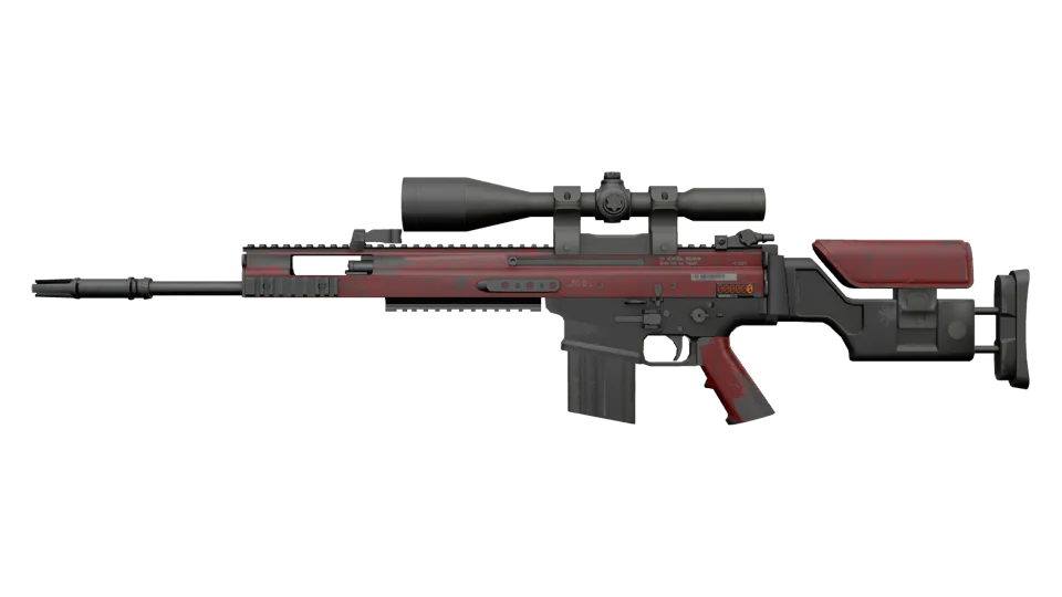 StatTrak™ SCAR-20 | Crimson Web (Minimal Wear)