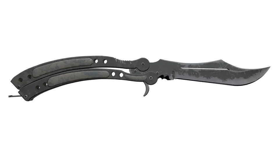 Miniatura de ★ Butterfly Knife | Night (Battle-Scarred)