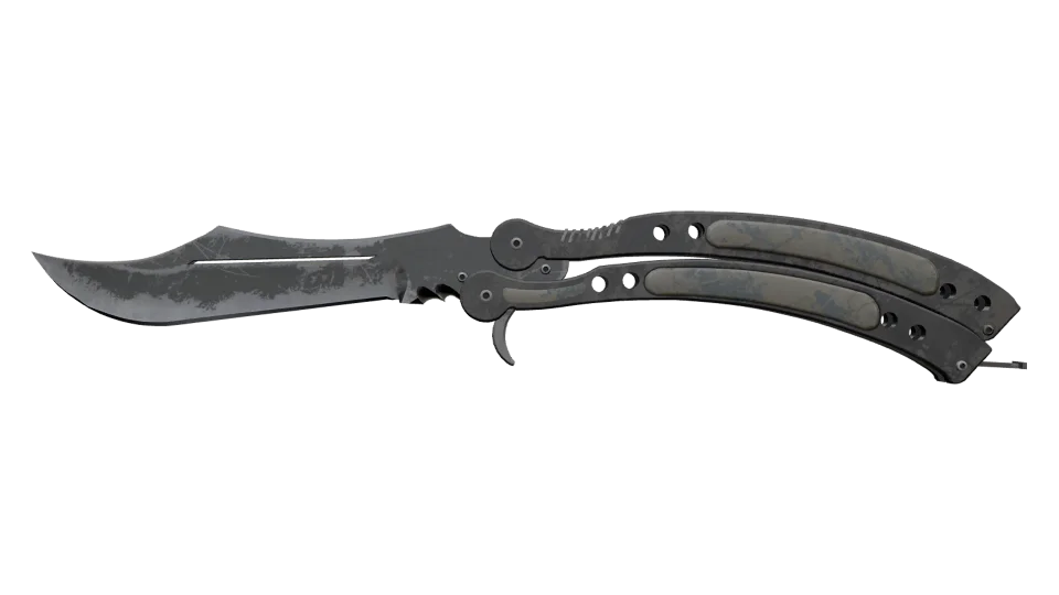 ★ Butterfly Knife | Night (Battle-Scarred)