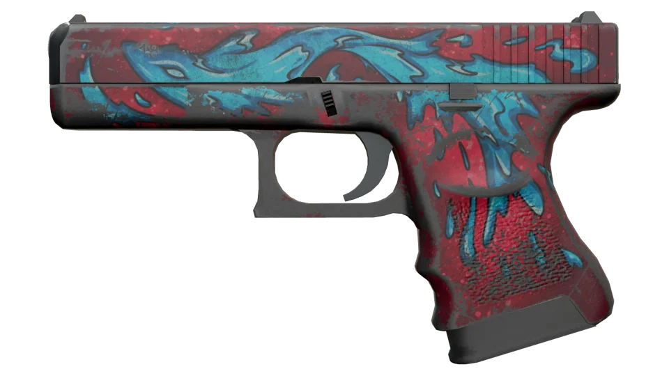 Glock-18 | Water Elemental (Battle-Scarred)