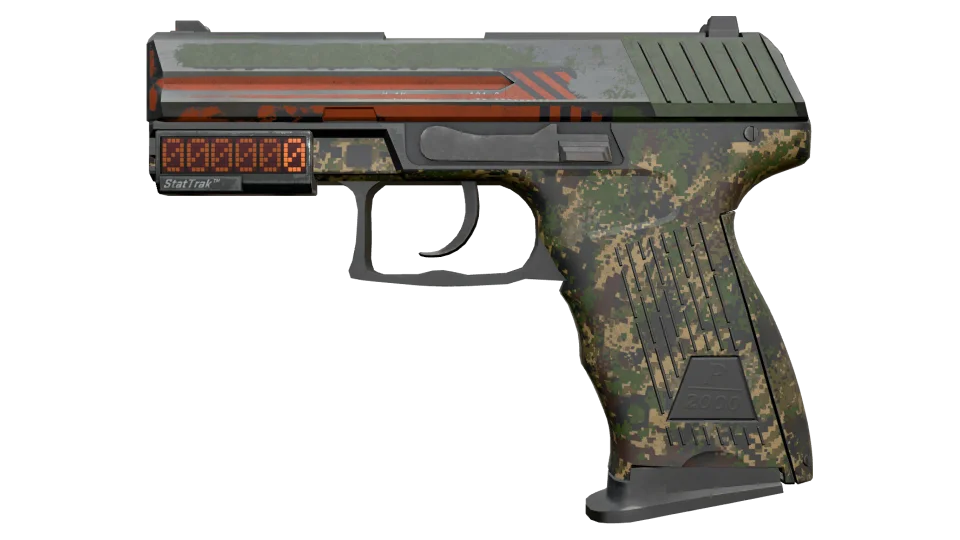 StatTrak™ P2000 | Woodsman (Battle-Scarred) thumbnail