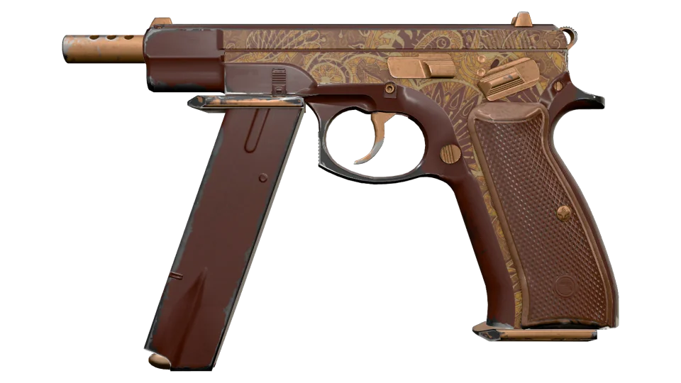 CZ75-Auto | Honey Paisley (Well-Worn)