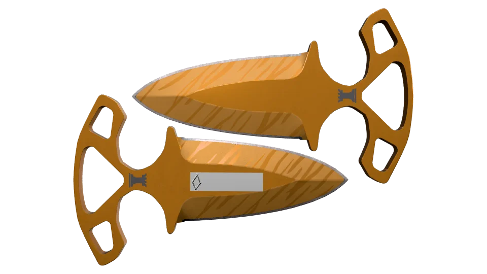 Vorschau von ★ StatTrak™ Shadow Daggers | Tiger Tooth (Factory New)