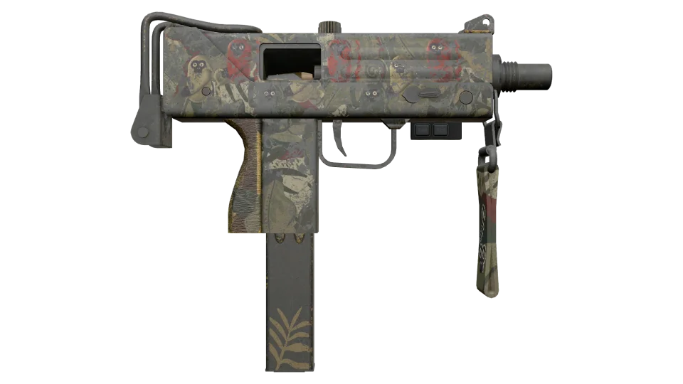StatTrak™ MAC-10 | Monkeyflage (Battle-Scarred) thumbnail