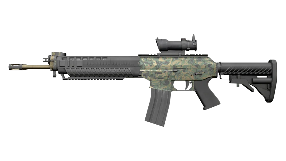 SG 553 | Army Sheen (Field-Tested)