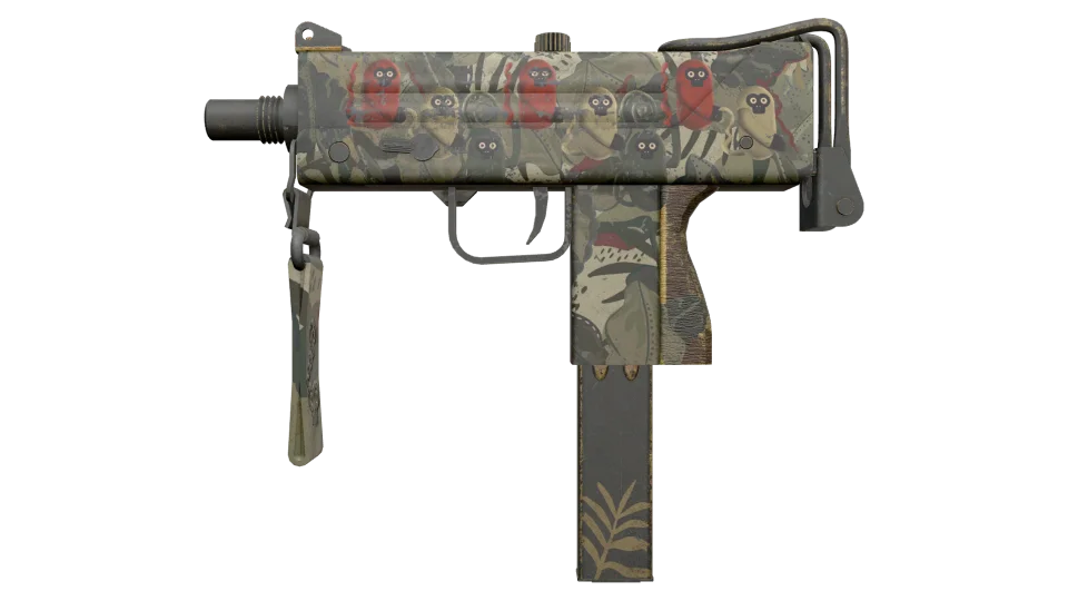 MAC-10 | Monkeyflage (Battle-Scarred)