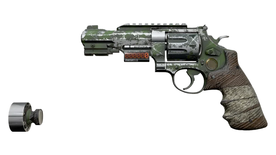 StatTrak™ R8 Revolver | Survivalist (Battle-Scarred) thumbnail