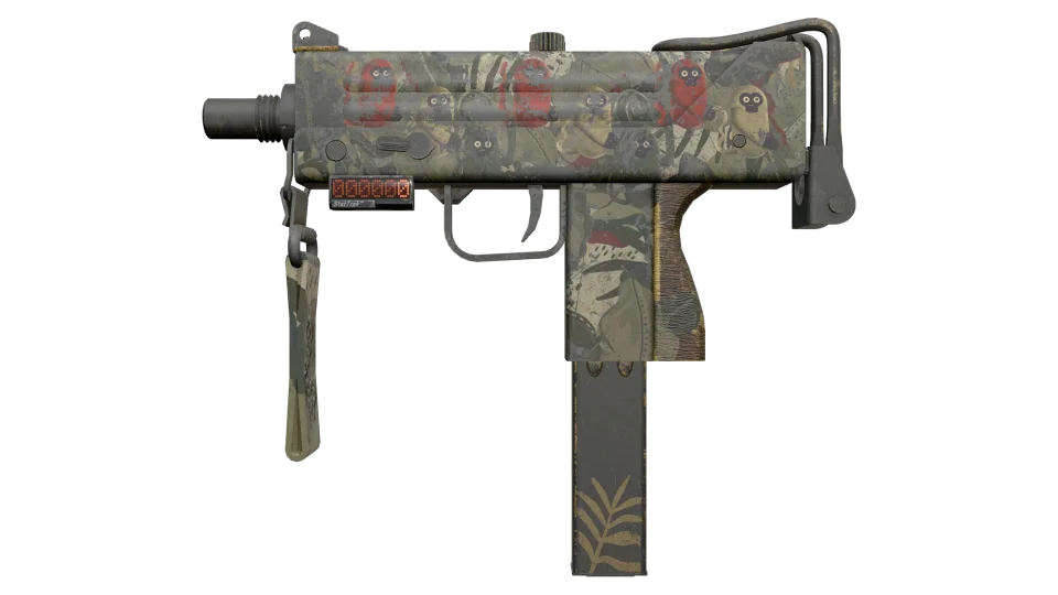 StatTrak™ MAC-10 | Monkeyflage (Battle-Scarred)