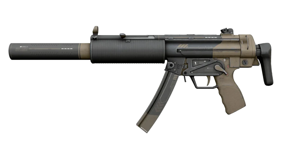 MP5-SD | Desert Strike (Well-Worn)
