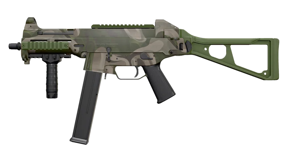 UMP-45 | Green Swirl (Minimal Wear)