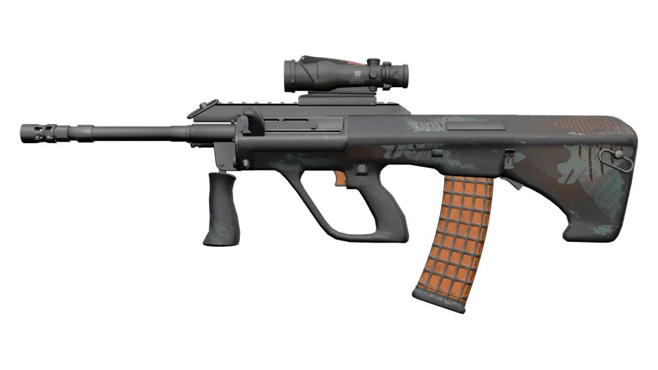 AUG | Amber Slipstream (Battle-Scarred)