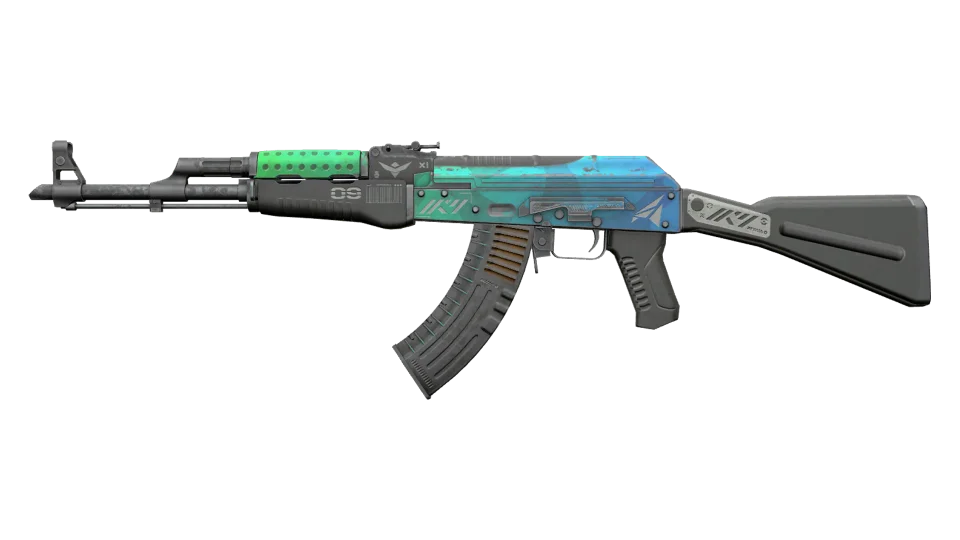 Миниатюра AK-47 | Ice Coaled (Battle-Scarred)