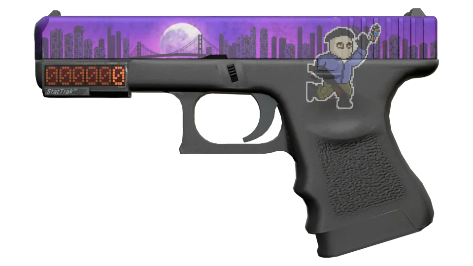StatTrak™ Glock-18 | Moonrise (Minimal Wear) thumbnail